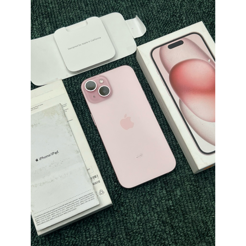 Second, iphone 15 pink iBox 128GB HB 93% siklus 345x
