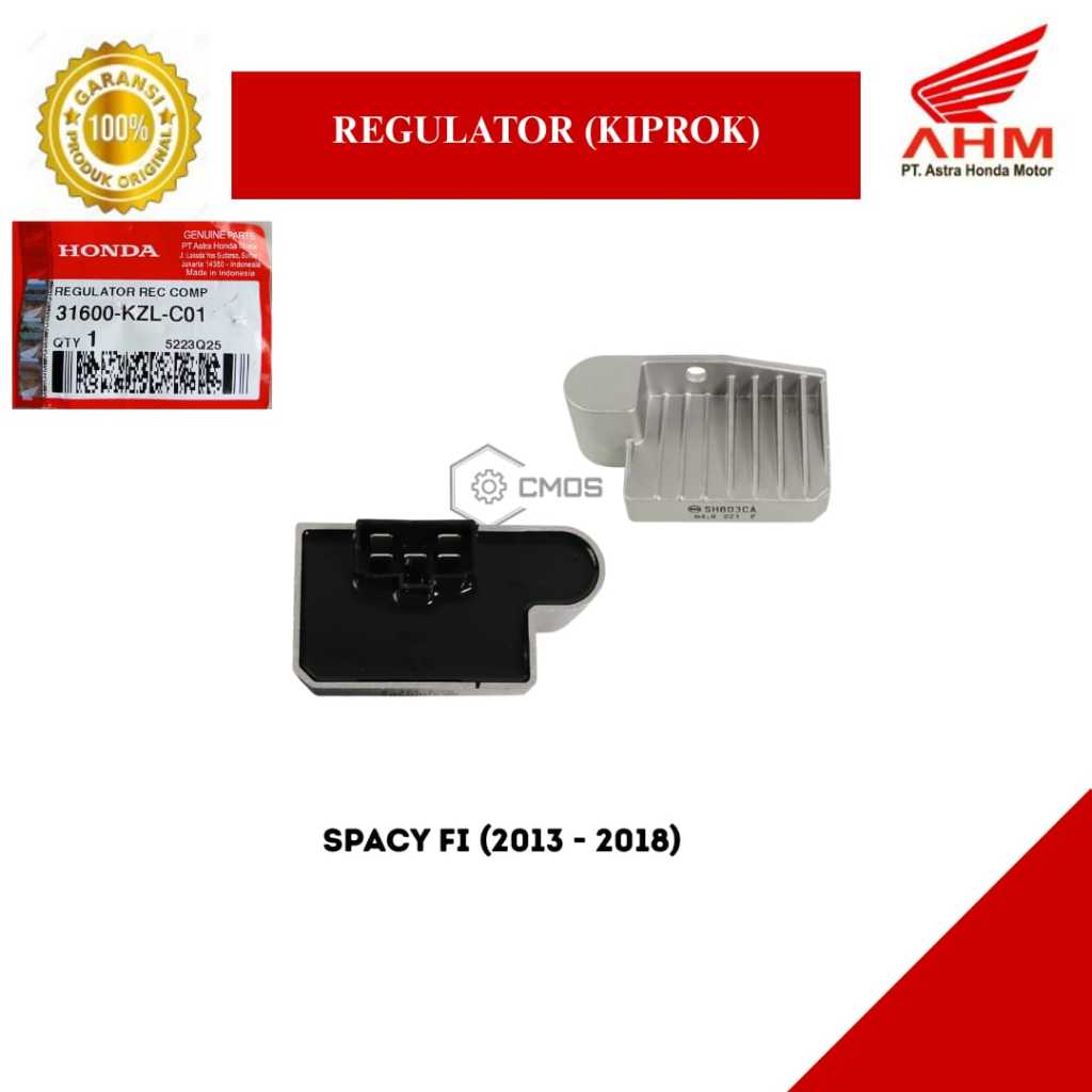AHM 31600-KZL-C01 Kiprok (Regulator) SH803CA Honda Spacy FI 2013-2018 Original Awet Berkualitas