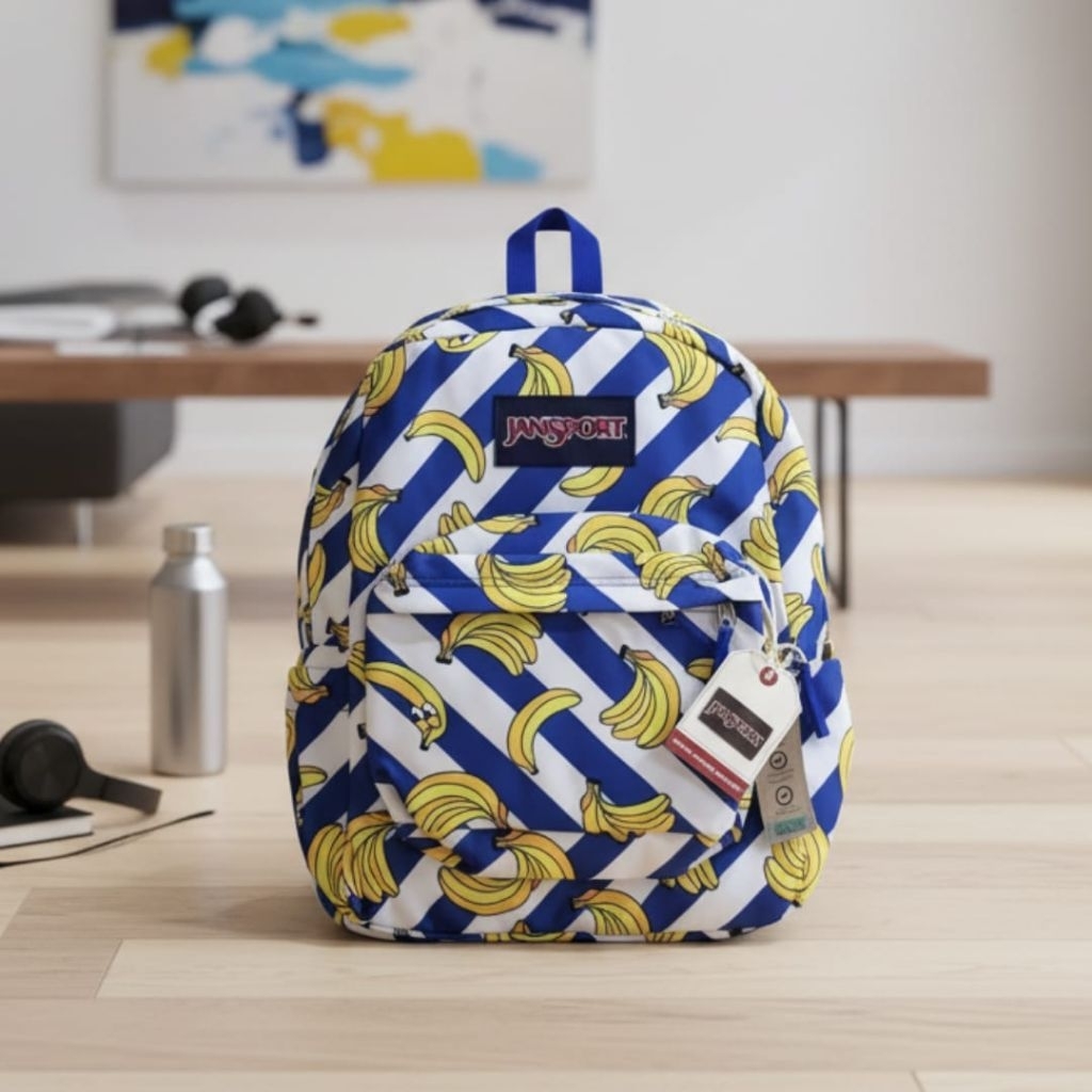 Tas ransel Jansport motif banana full embosß
