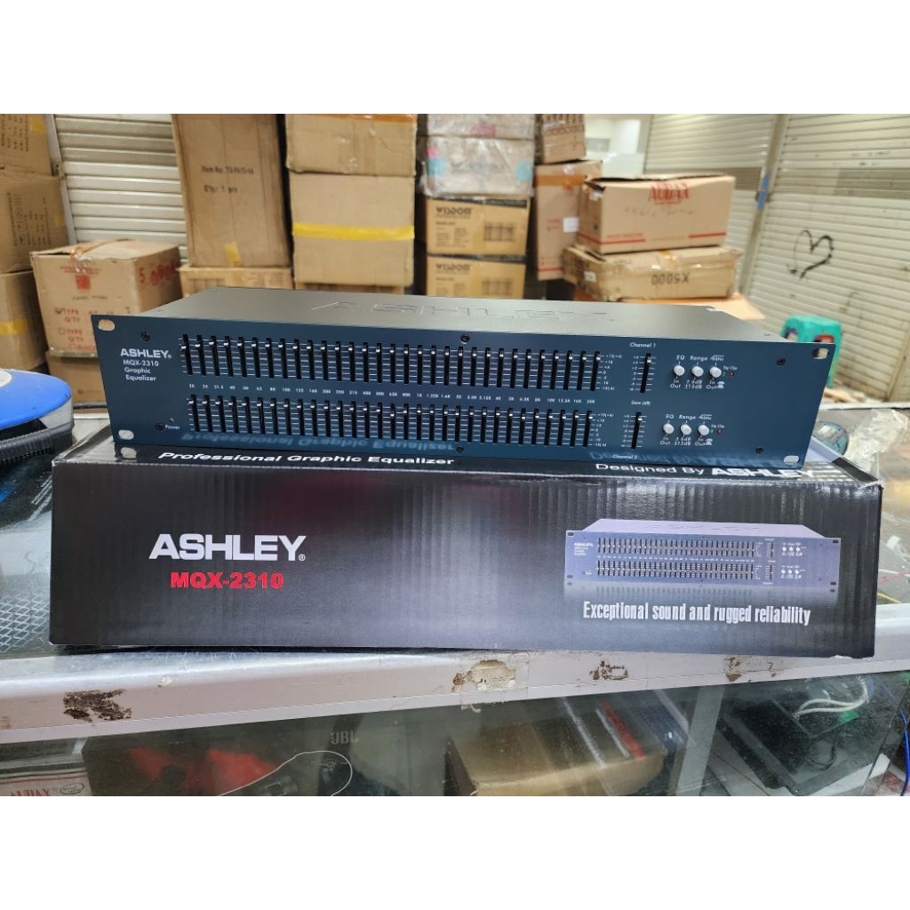 EQUALIZER ASHLEY MQX 2310 / MQX2310 OUTPUT SUBWOOFER ORIGINAL 2 x 31CH
