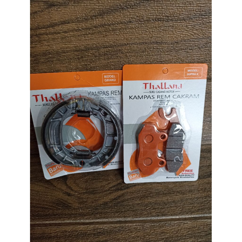 KAMPAS REM SET DEPAN +BELAKANG SUPRA X CAKRAM