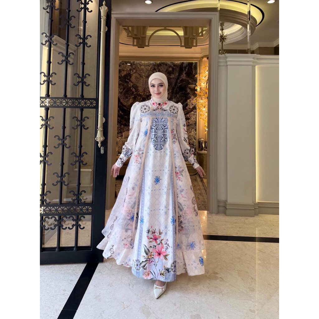 gamis shellasaukia dress terbaru 2026  baju gamis lebaran