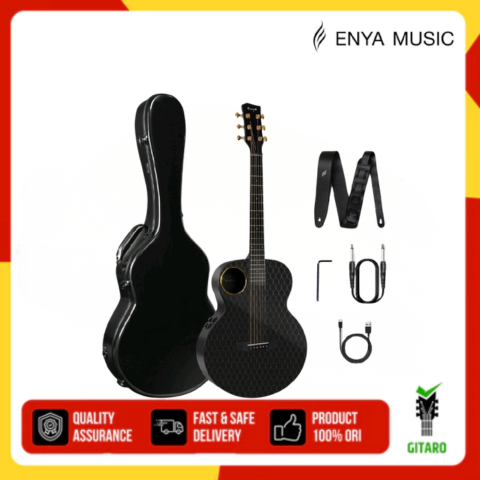 Gitar Akustik Elektrik Gitar Enya X4 Pro X4Pro Mini S4 Eq 36inch Carbon