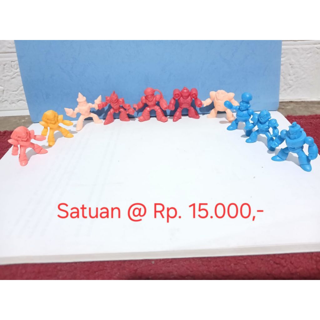 megaman rockman figure karet jadul satuan