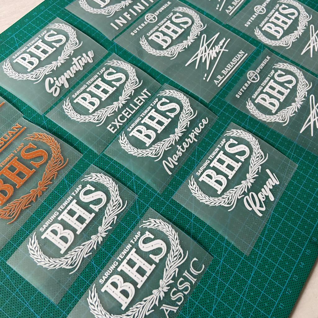 Sablon DTF Sarung Custom Mengganti Label Luntur Sablon Saja Emblem Saja Sablon+Emblem