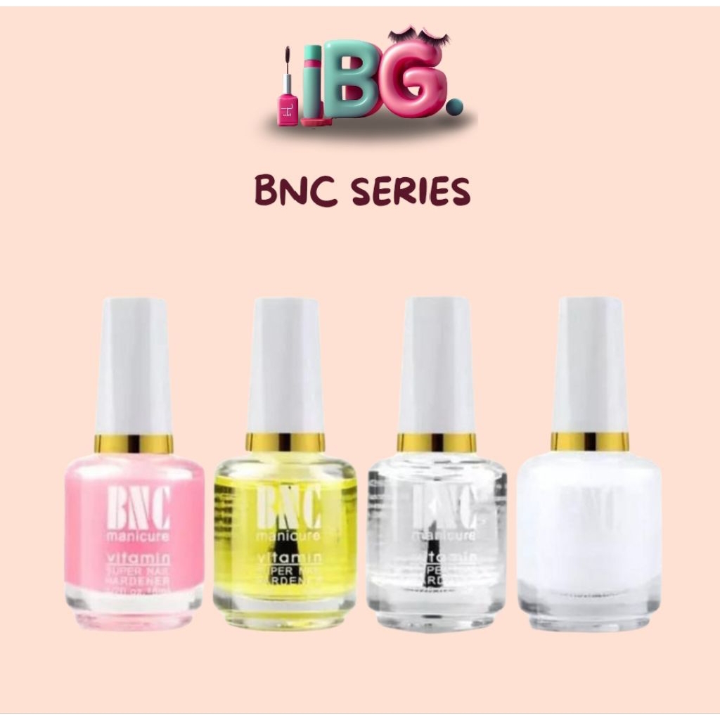 BNC Series Vitamin Kuning, Base Coat, Top Coat, Pelunak Kutikula/(remover)