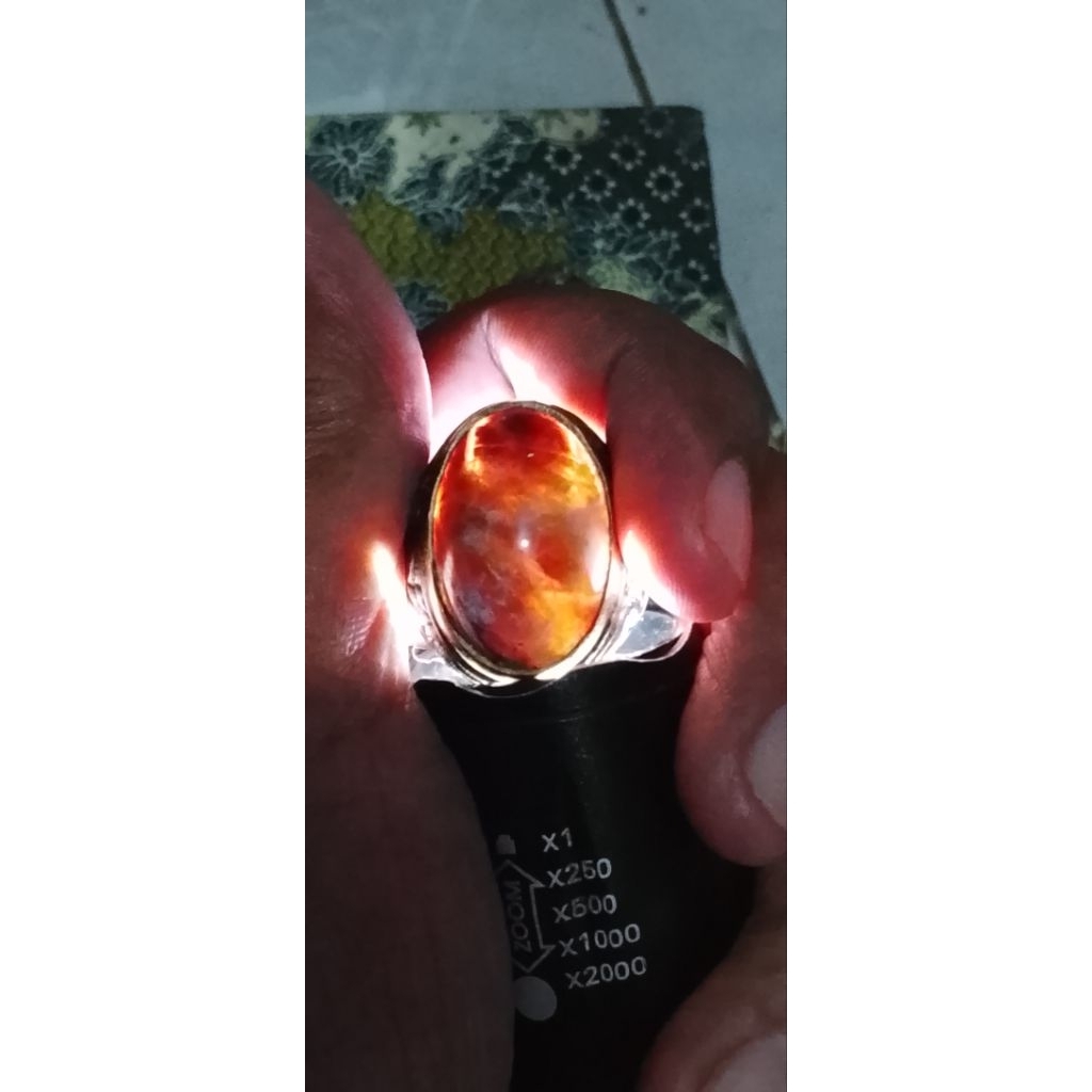 Cincin natural batu panca warna