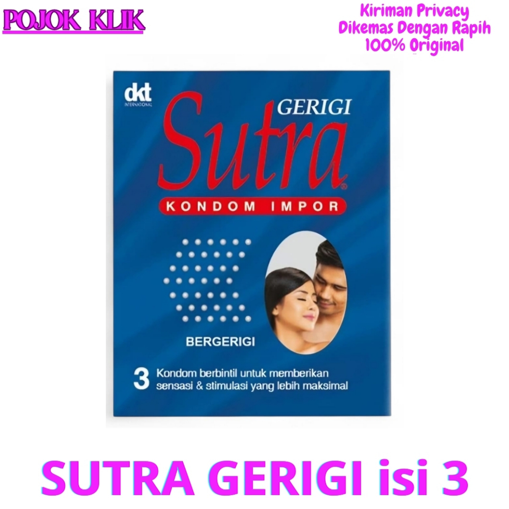 KONDOM SUTRA GERIGI isi 3 - KONDOM TEKSTUR GERIGI
