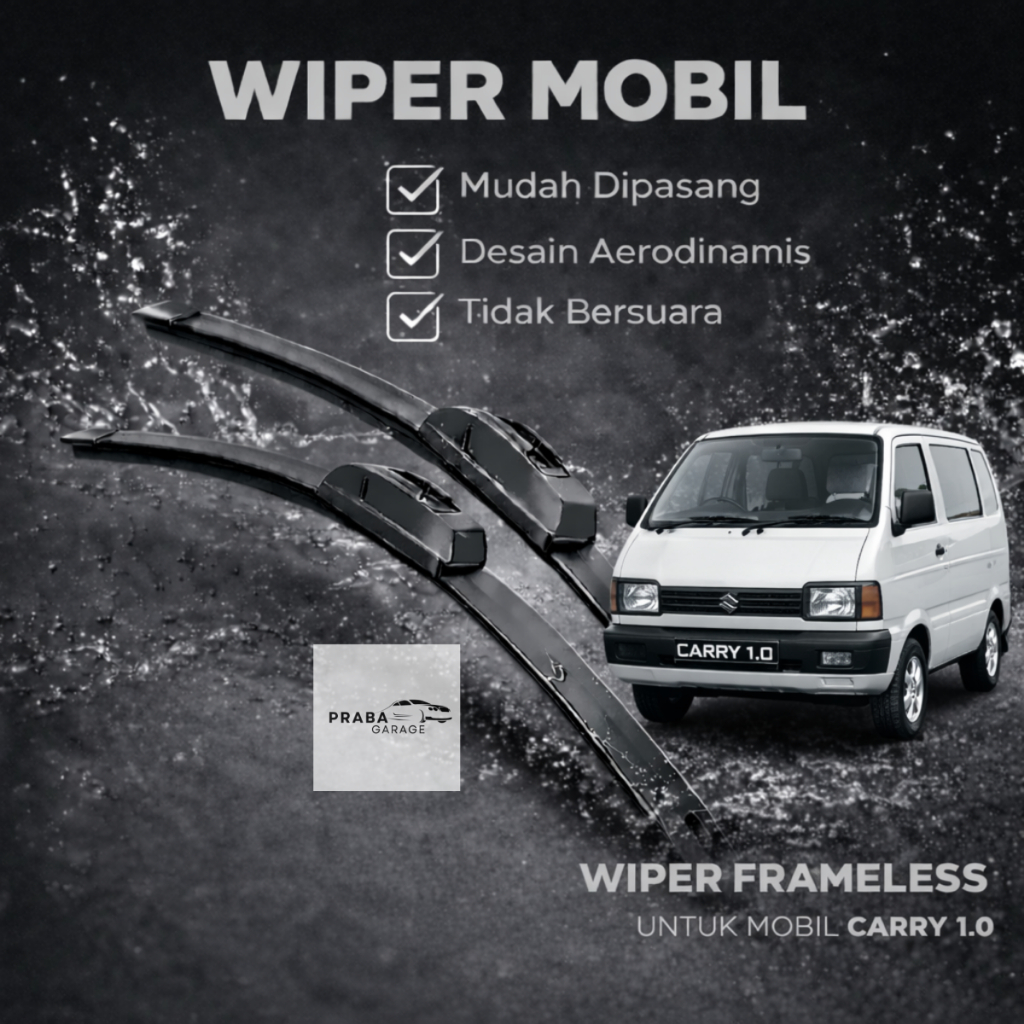Wiper Frameless Carry 1.0 Wiper Carry 1 Set Wiper Carry Depan Sepasang