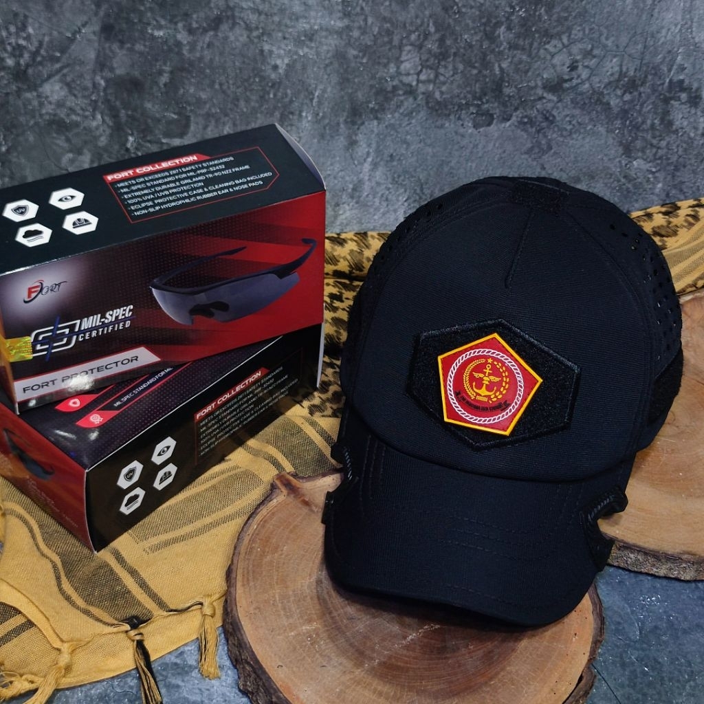 Topi Coak Tactical Army MABES TNI BLACK OPS
