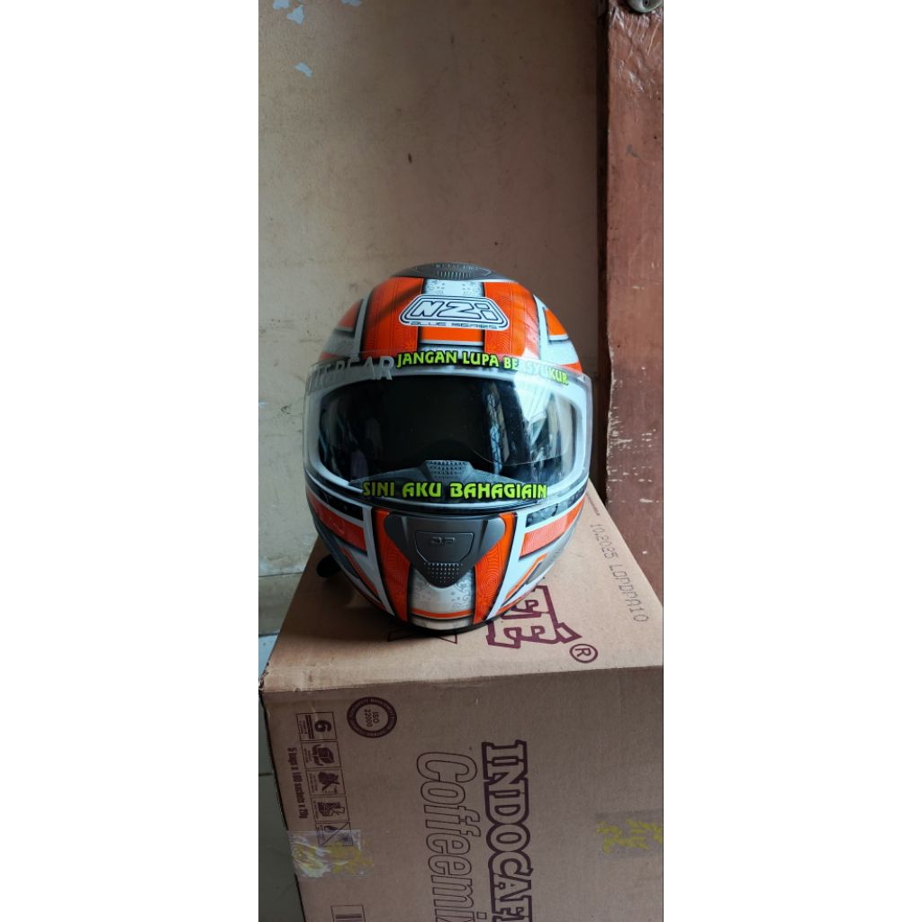 Nzi Cursus ii Grafis flag fan helm fullface
