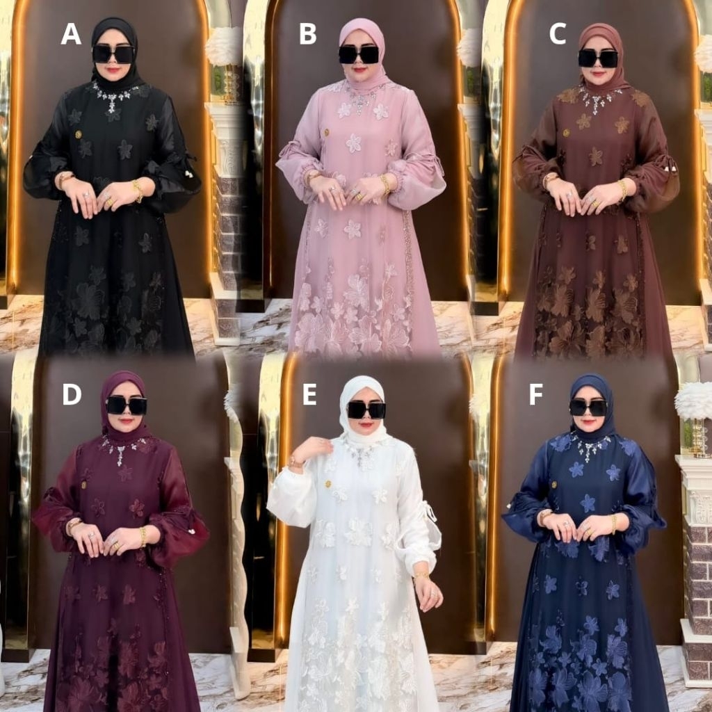 Aysha Set Scraft by Hijabika ~ Gamis Set Hijab Scarft