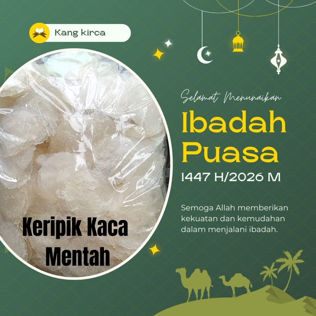 keripik kaca 10 kg mentah kang kirca