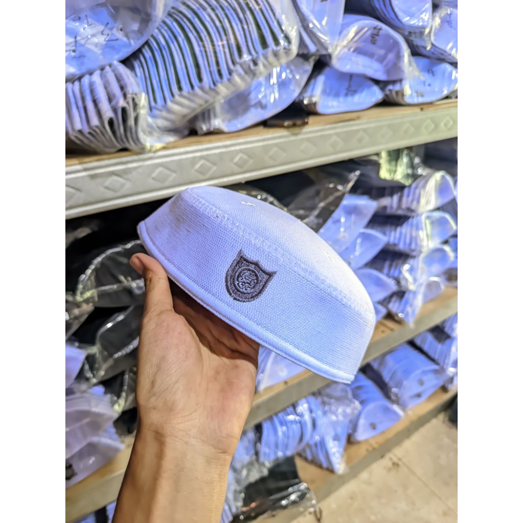 Peci Malaysia Original Warna Putih Songkok Malaysia Tinggi 5cm
