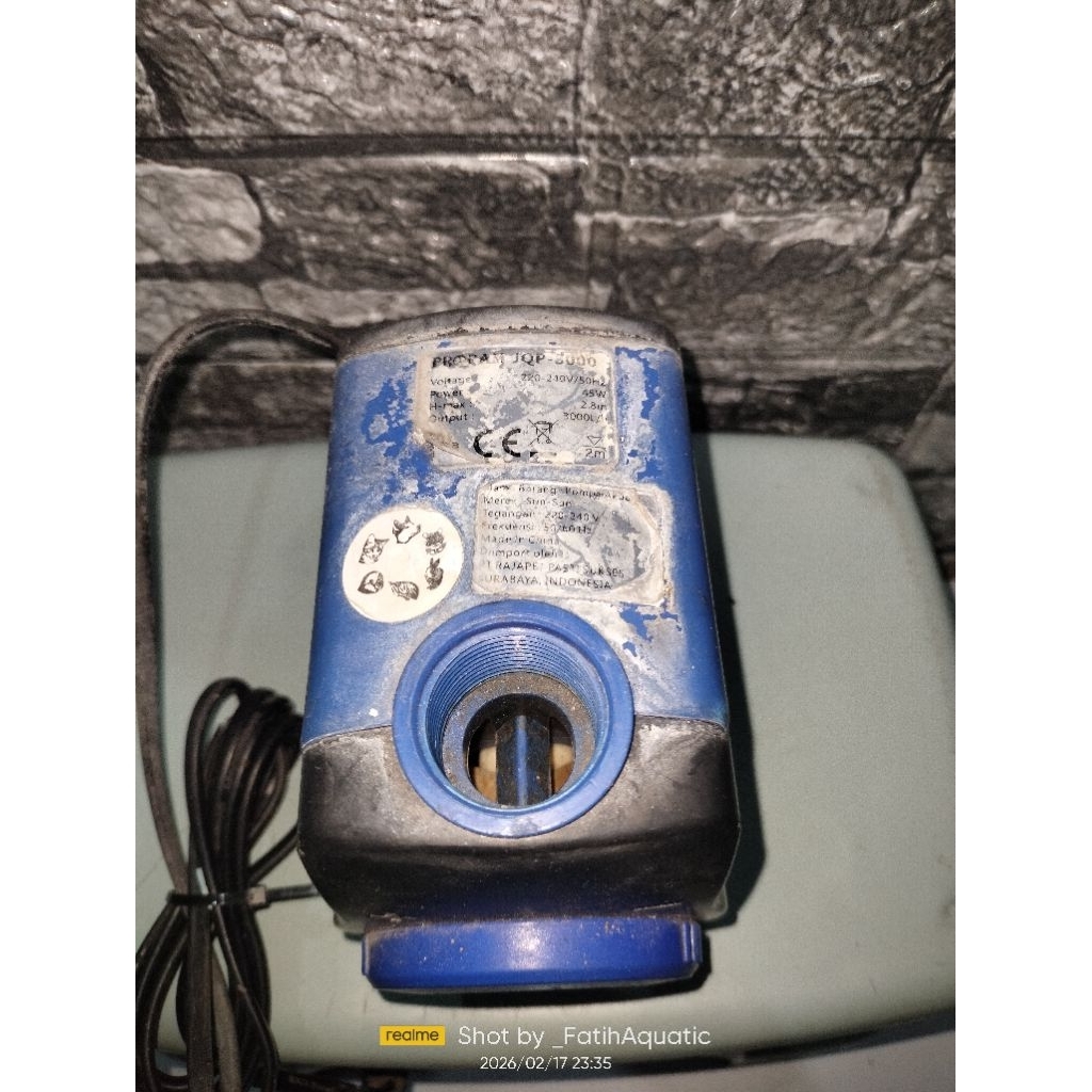 Pompa Celup Aquarium SUNSUN JQP-3000 3000LH 45watt ( SECOND )