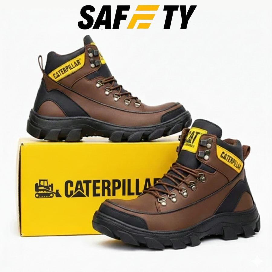 Sepatu Safety Boots Pria, Sepatu CAT Argon Ujung Besi Argon Kerja Lapangan, Sepatu Safety Pria, Sepa