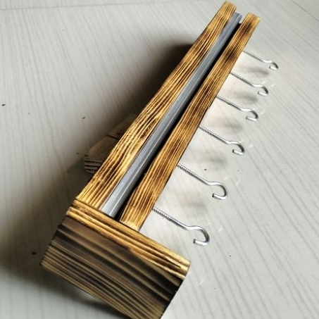 Gantungan alat dapur rel tarik dorong bawah dapur/aksesorislaci kitchen set/rel gantungan panci