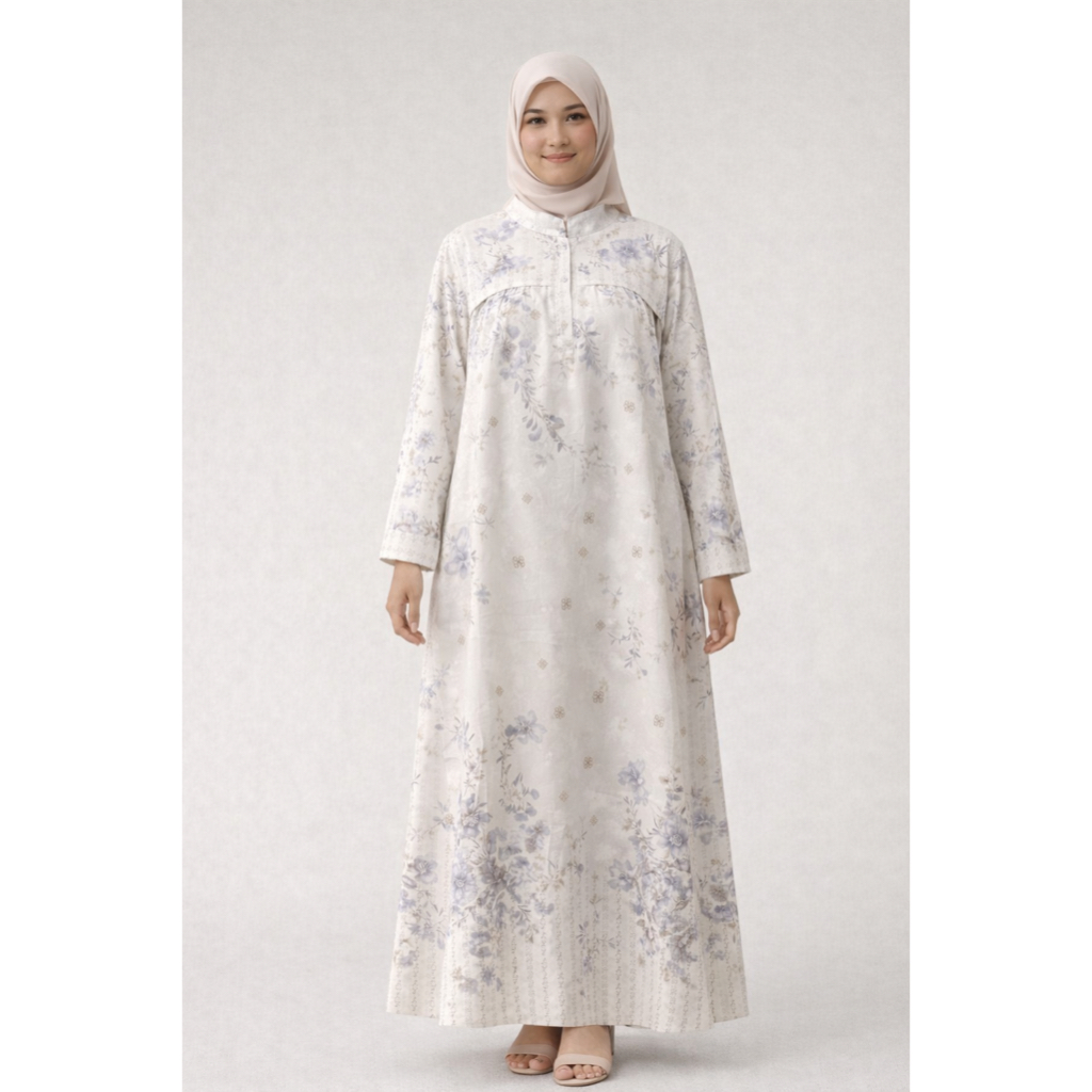 Pgmta Grosir Gamis Bunga jacquard