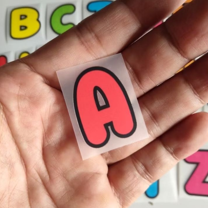 stiker huruf sablon setrika nama anak