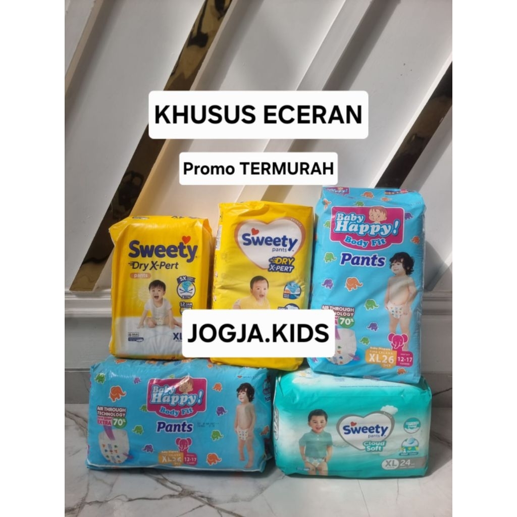 POPOK PAMPERS ECERAN SWEETY SILVER L28 TERMURAH