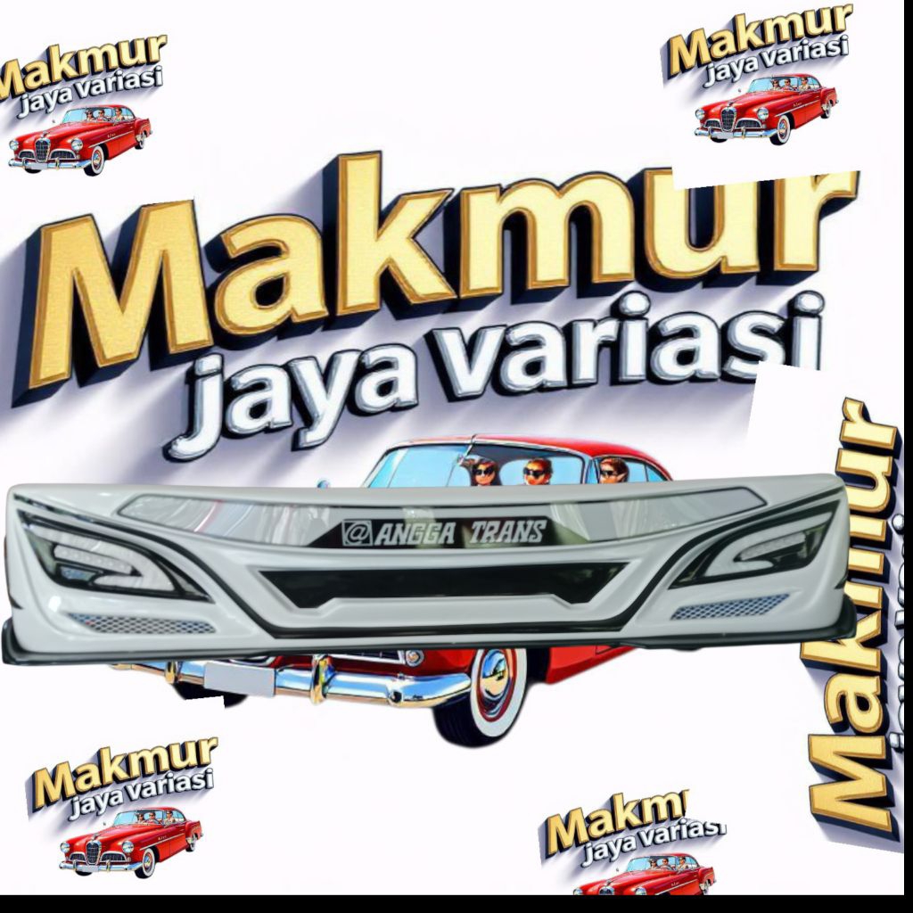 Bemper patriot rekomendasi truck & micro bus plus winglet panjang  kumplit lampu plus pijakankaki