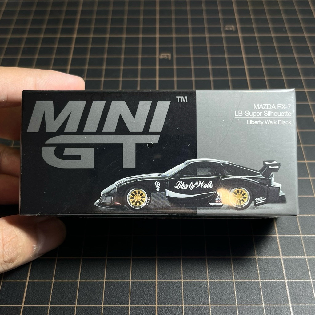 Mini GT Mazda RX7 LBWK Hitam SEALED