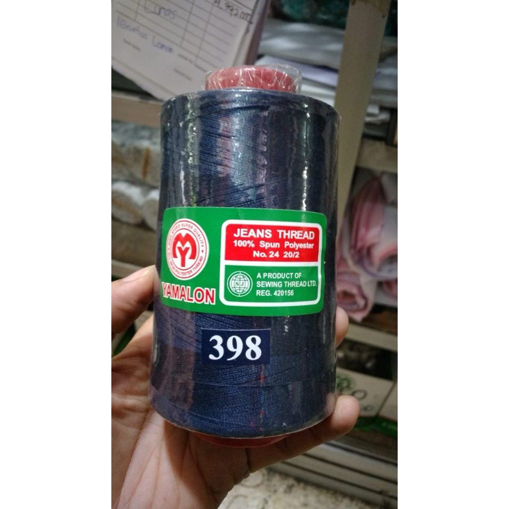 Benang Jahit Jeans Yamalon / Yamalon Jeans Thread 100% Spun Polyester