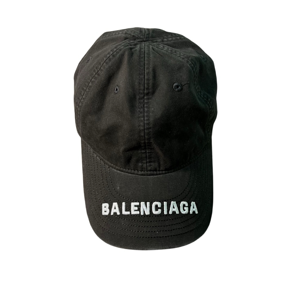 Baleciaga Washed Black Cap