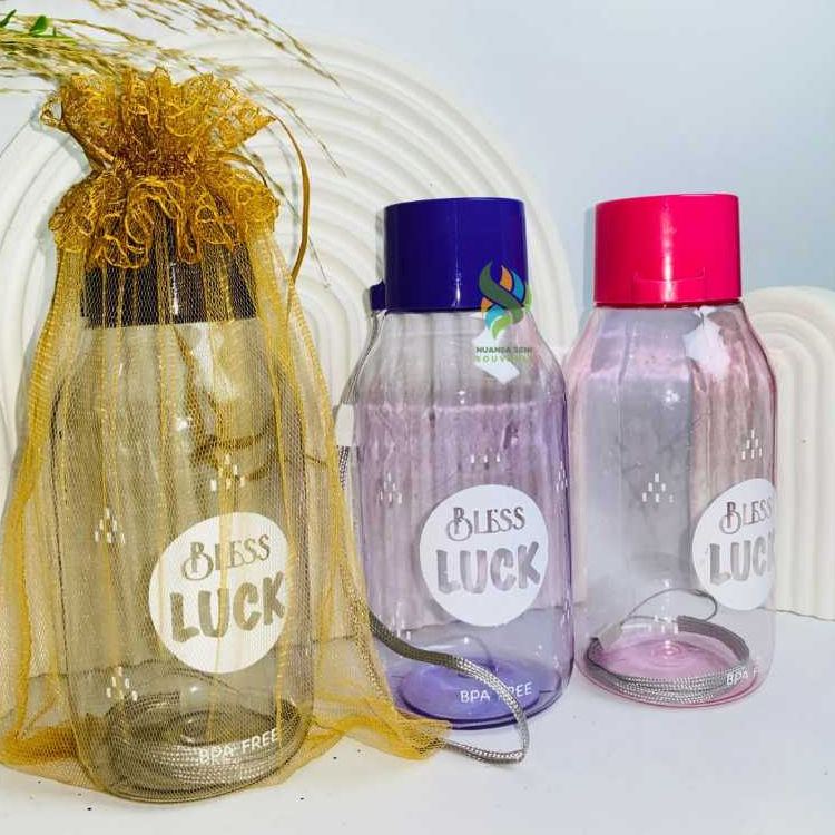 Botol Minum Plastik My Bottle Botol Minum Unik Bless Luck 350ML