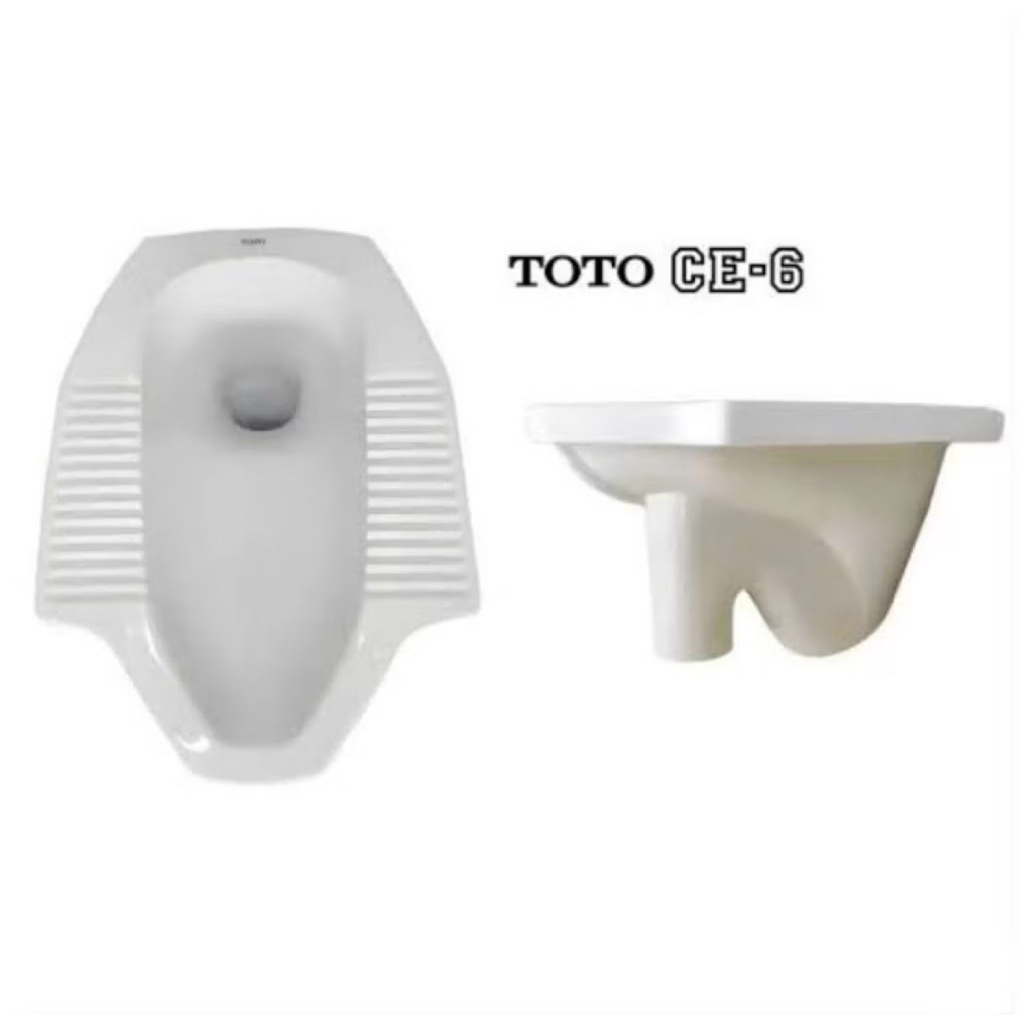 CLOSET JONGKOK TOTO CE 6 |CLOSET JONGKOK TOTO COCOK UNTUK LANTAI ATAS|JONGKOK TOTO PUTIH