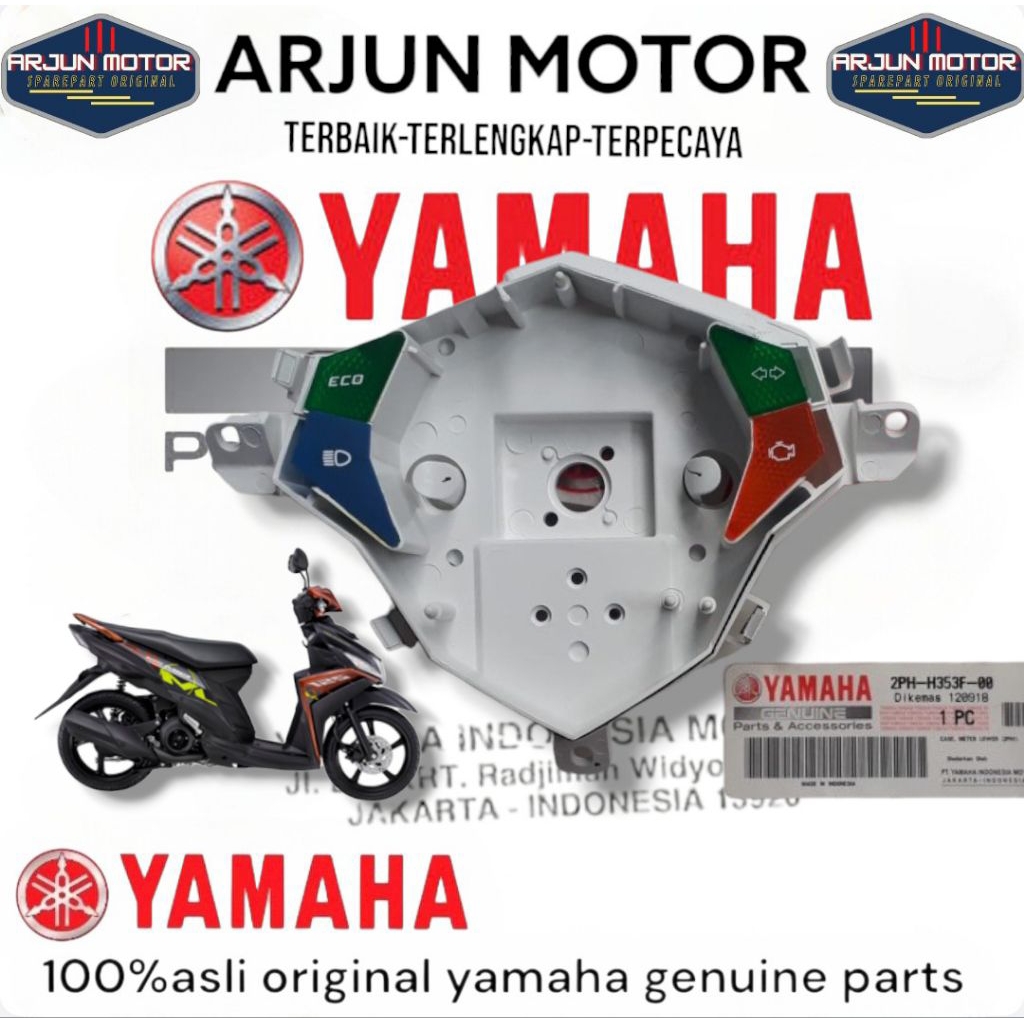 Putihan Speedometer Spido Case Meter Lower Mio M3 Z 125 Original Yamaha Genuine Parts 2PH-H353F-00