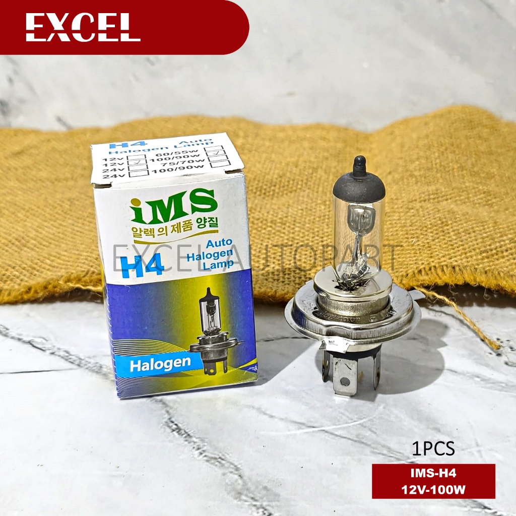 H4 12V 100/90W - BOHLAM LAMPU HALOGEN HEADLAMP DEPAN H4 12V 100/90W - IMS
