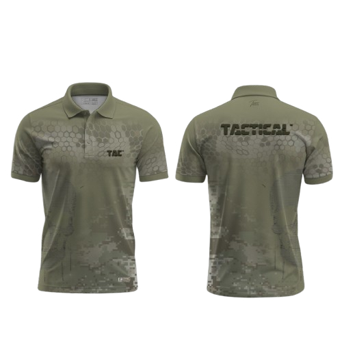 KaosJersey army TACTICAL model wangki kemeja kancing tiga jersey original model 01