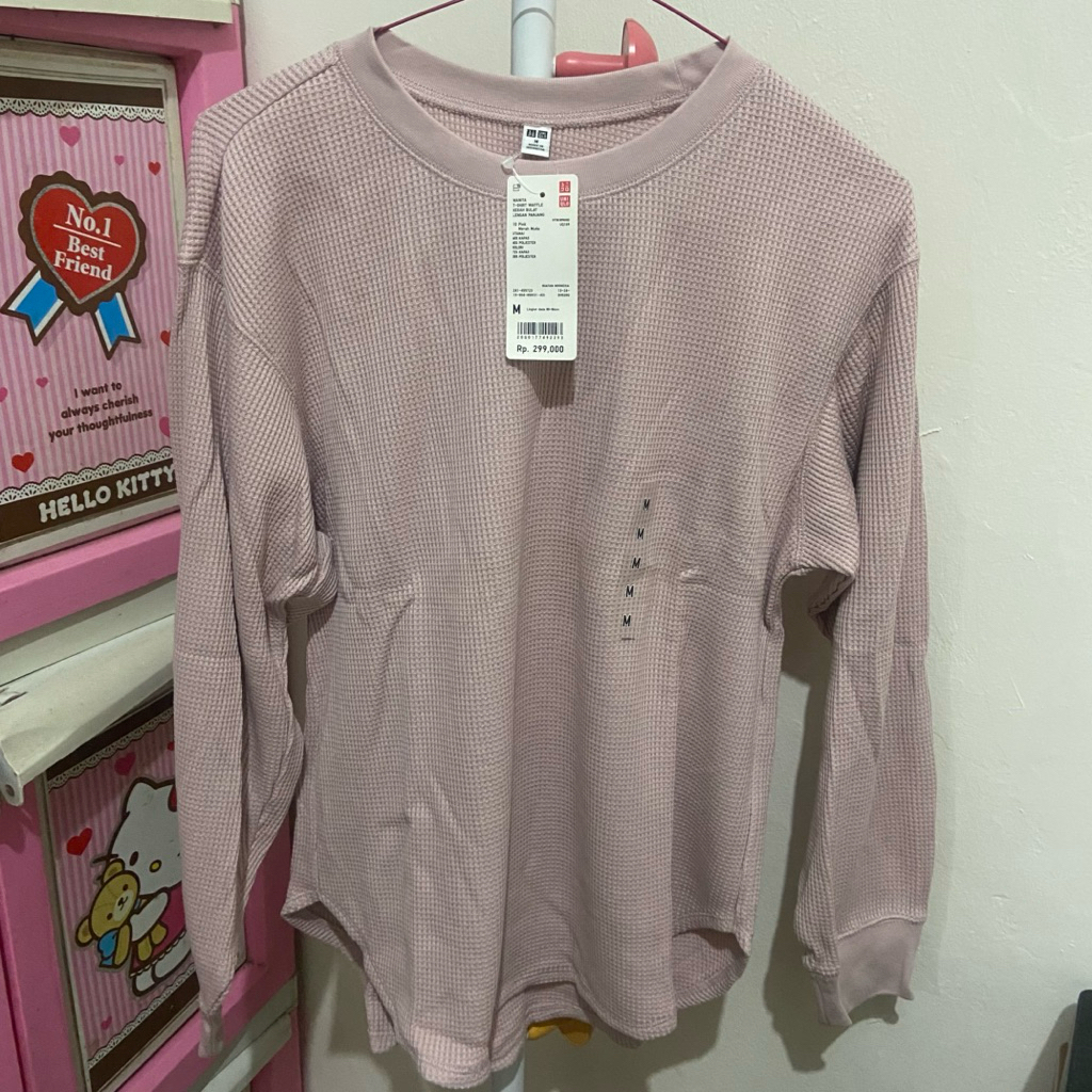 Uniqlo T-Shirt Waffle Lengan Panjang