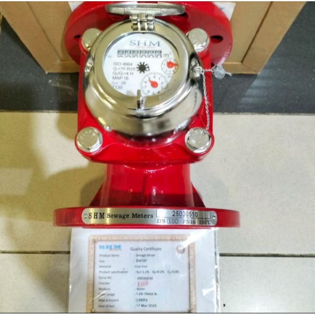 FLOW METER LIMBAH 4 INCH SHM DN100 - SEWAGE FLOW METER 4" (100mm)