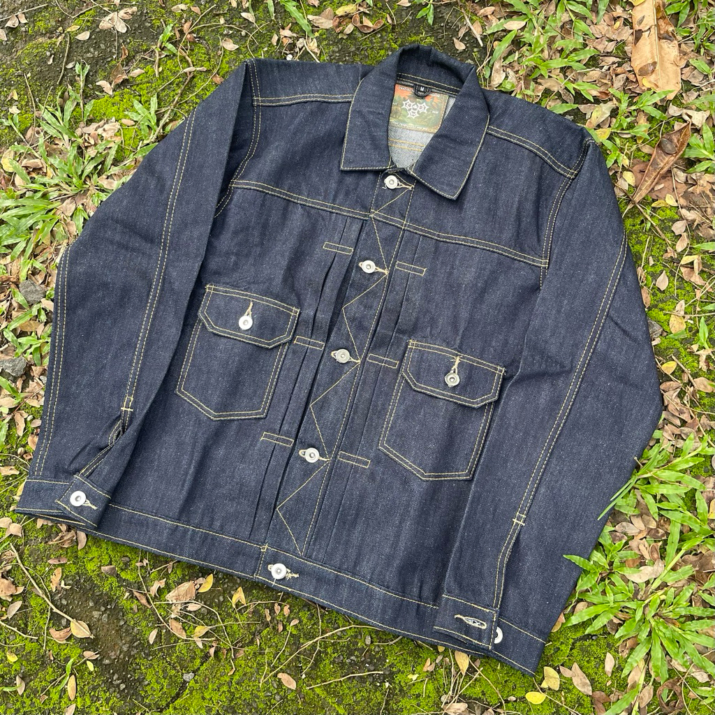 HARUBIRU 14OZ DEEP INDIGO BLUE SANFORIZED TYPE II.