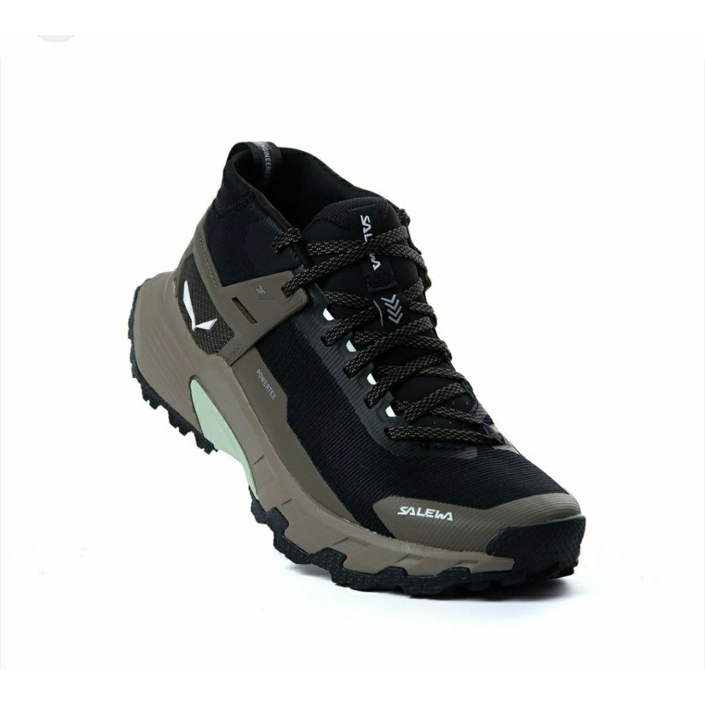 SALEWA PEDROC 2 POWERTEX MID WATERPROOF WOMEN'S BLACK OUT GREEN SEPATU GUNUNG HIKING TREKKING TRAIL-