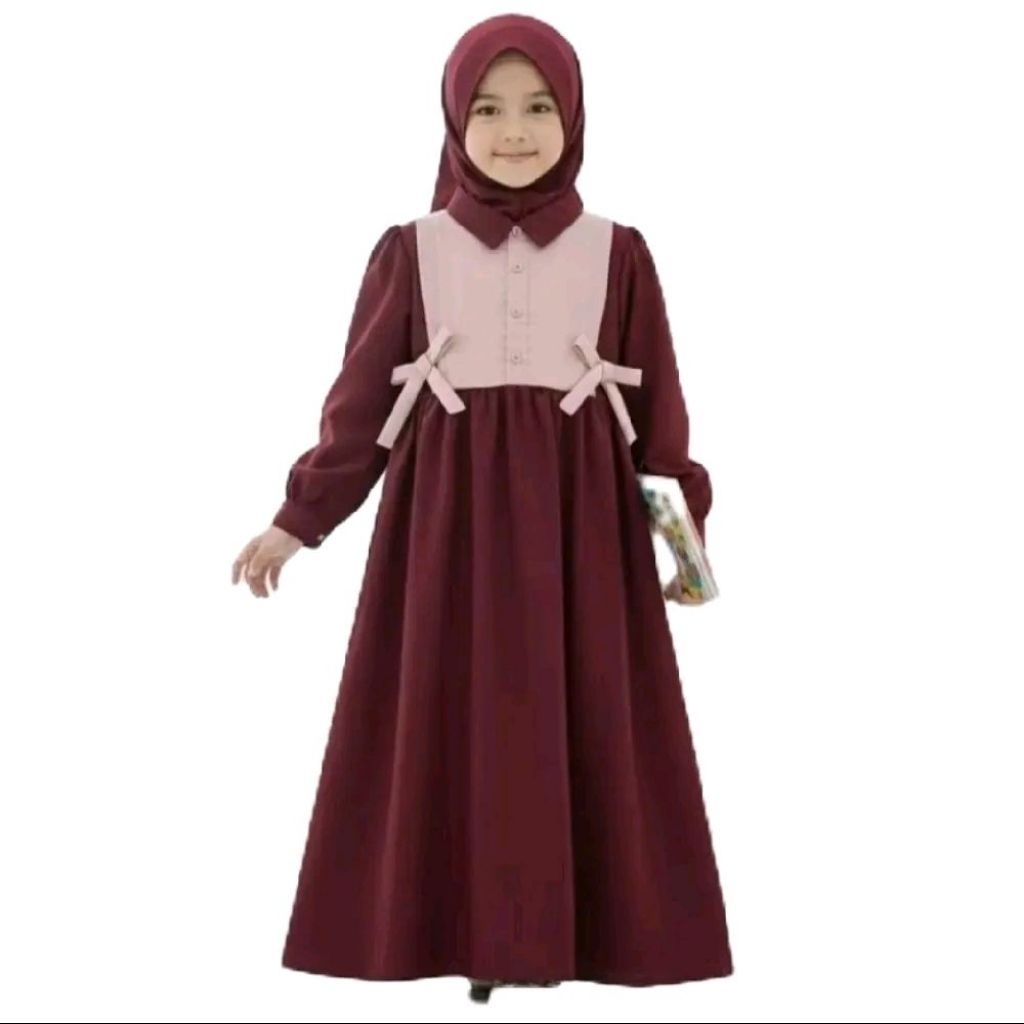 Gamis Abaya anak perempuan usia 3 sampai 12 tahun