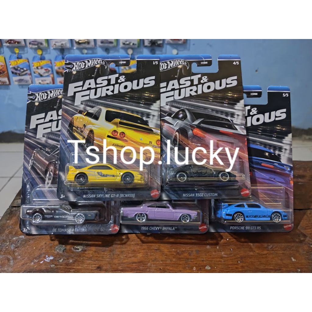 Hotwheels Fast And Furious satu set