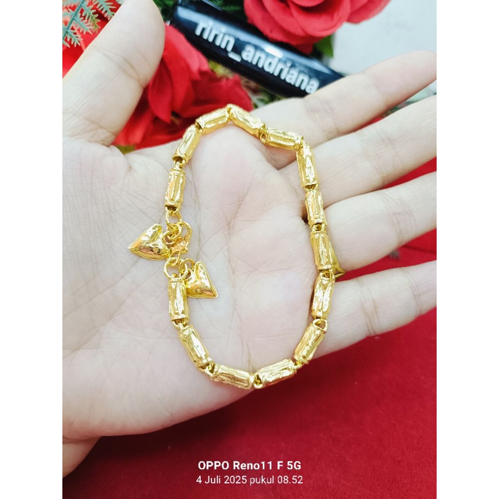 gelang bambu 1 dan 2 suku sepuh emas