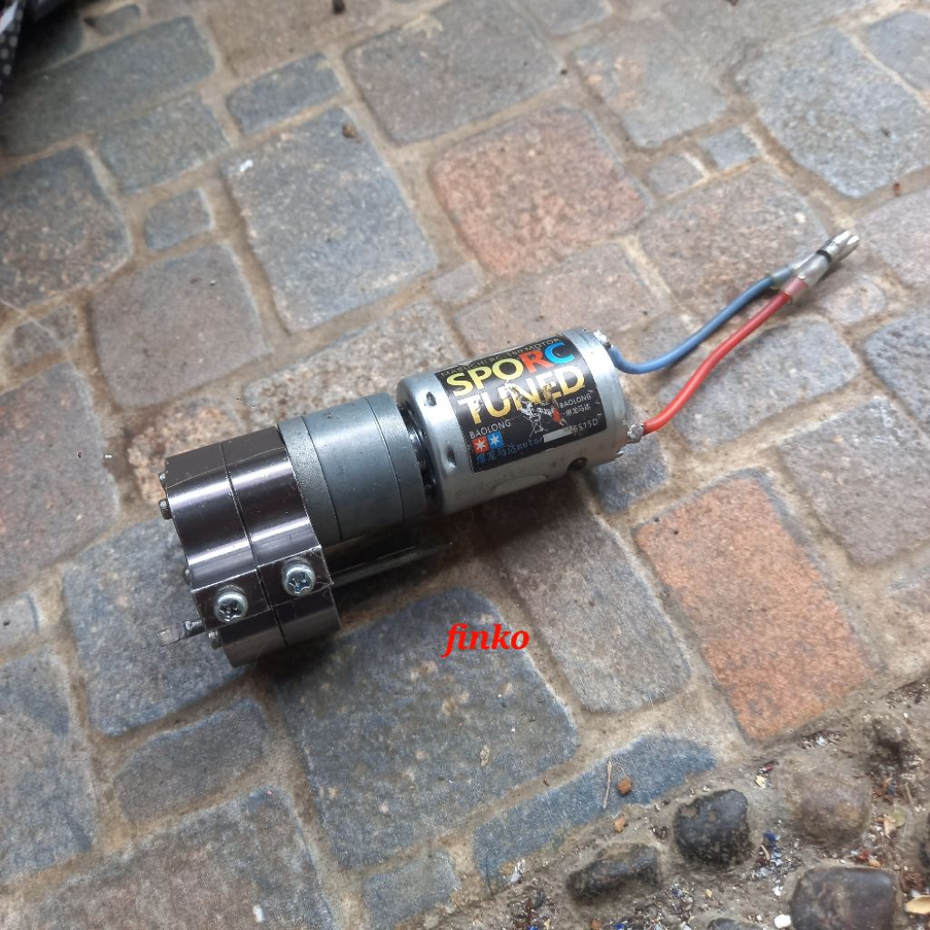 rc part, gearbox metal single speed + motor brushed 380 mabuchi high speed & torque