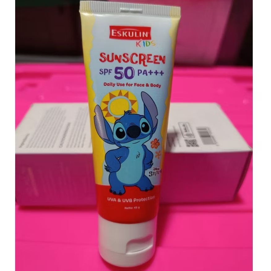 Eskulin Kids Sunscreen SPF 50 PA+++ 45G REJECT KEMASAN
