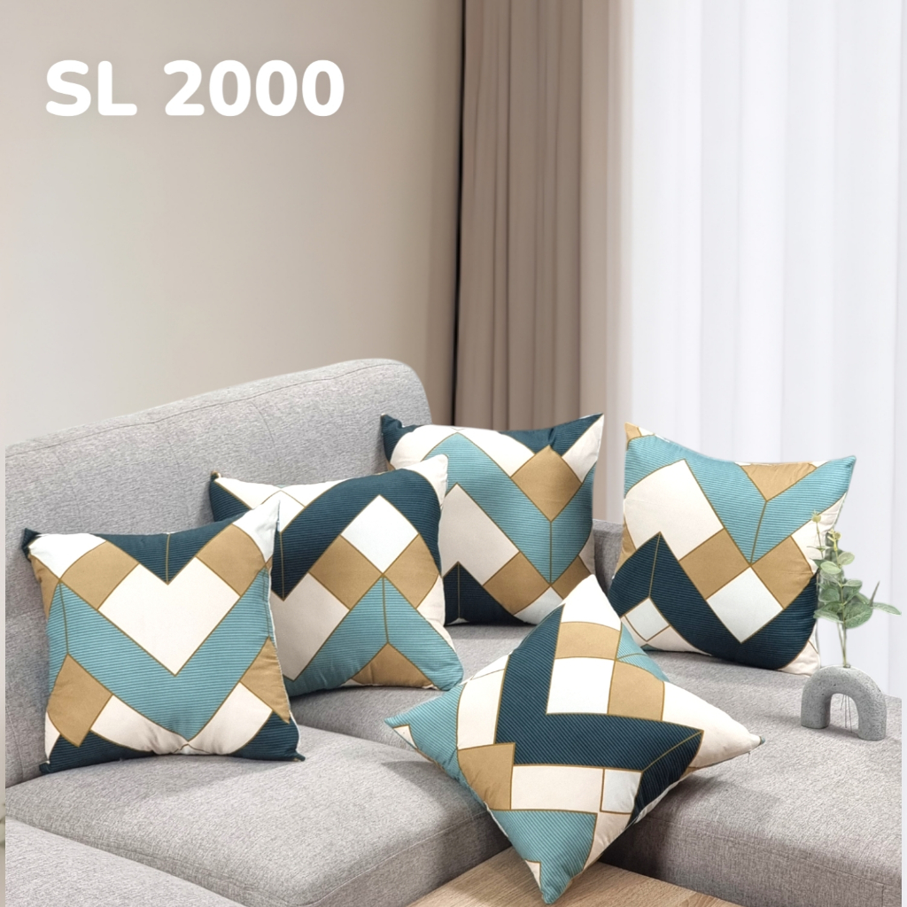 SET SARUNG BANTAL SOFA 45x45 ( 5 Sarung ) - SL45