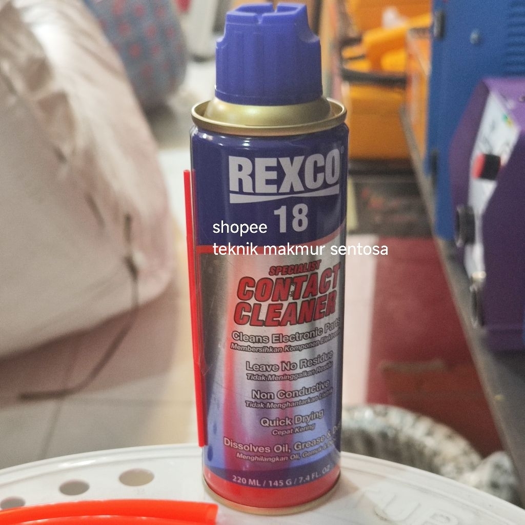Contact Cleaner 200ml Rexco 18 Cairan Pembersih Komponen Electronic 200 ml Panel Elektrik