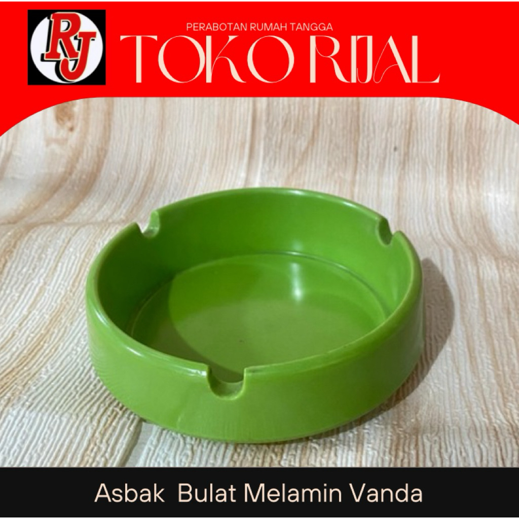 Asbak Bulat Melamin Vanda