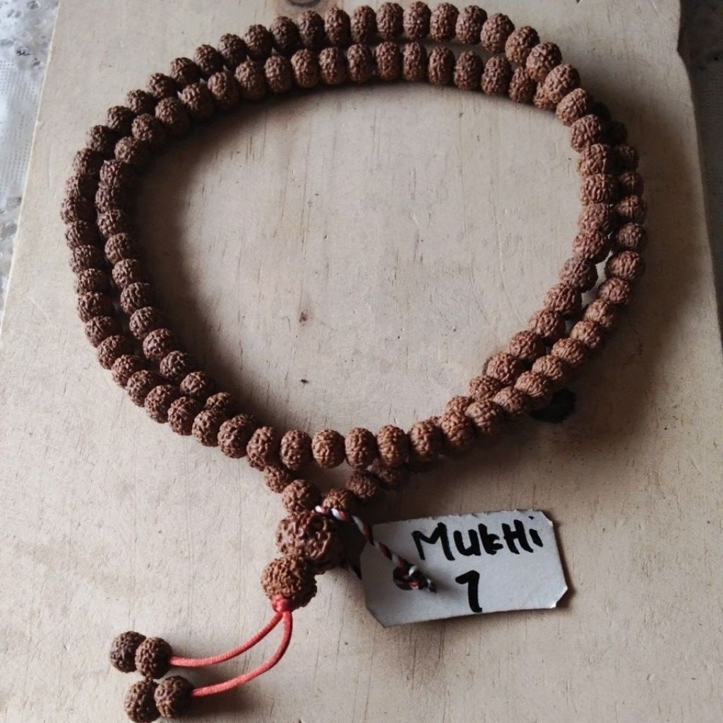 japamala rudraksa/biji genitri 108 butir/mukhi 1 - mukhi 11,mukhi 2,mukhi 5,mukhi 6,mukhi 7,mukhi 8,