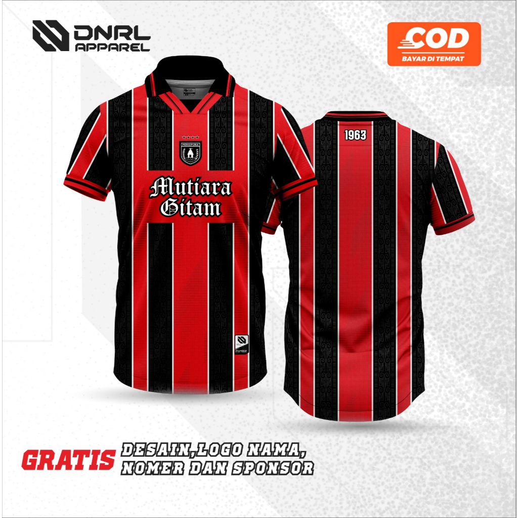 JERSEY PERSIPURA MUTIARA HITAM / KAOS PERSIPURA / JERSEY PAPUA