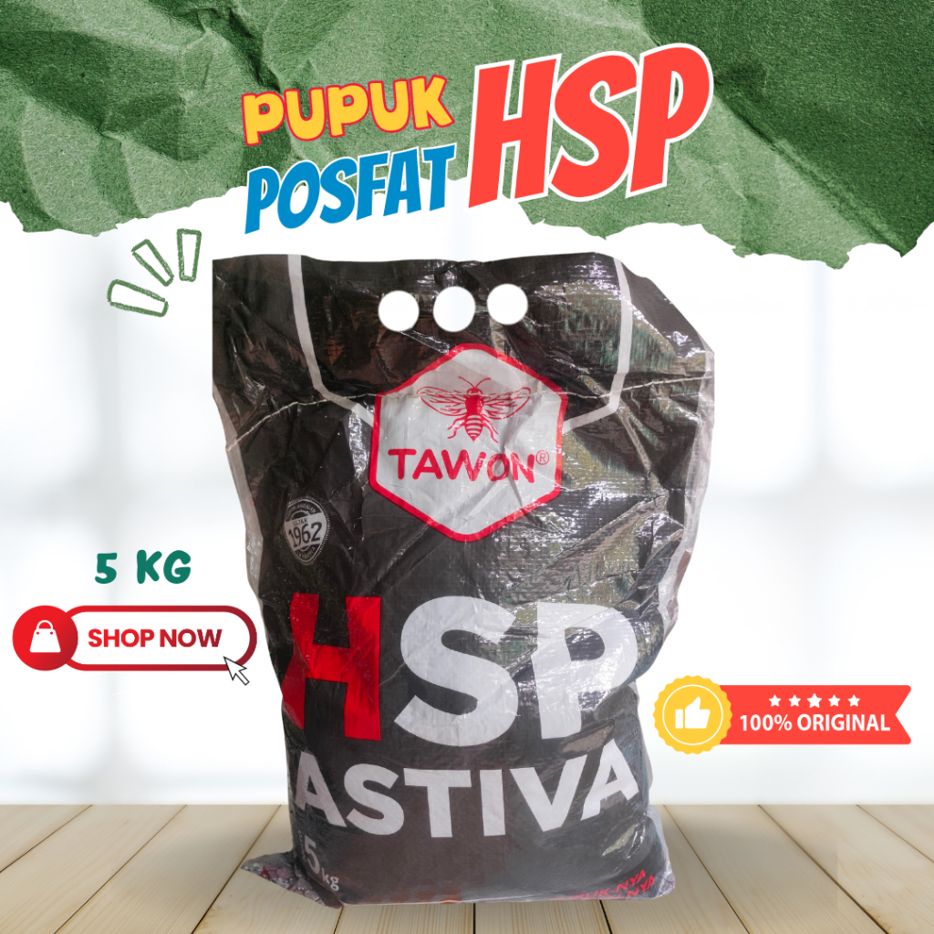 HSP ASTIVA Tawon Pupuk Fosfat + Asam Humat Pembentkan Akar dan Persiapan Pembungaan Tanaman 5 KG