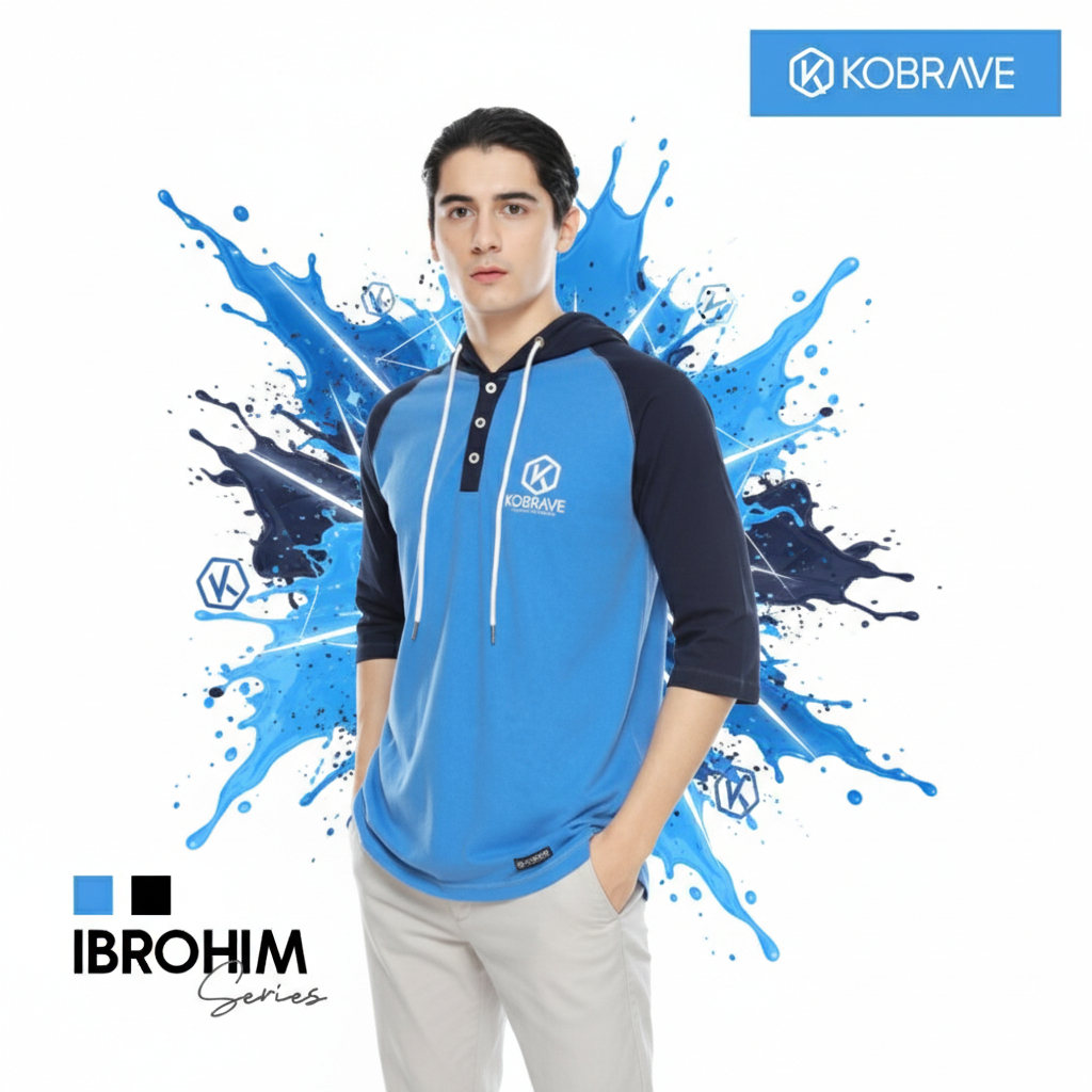 Kobrave - Koko Kaos Ibrohim Series | Kaos Kupluk Hodie Pria | Premium Quality