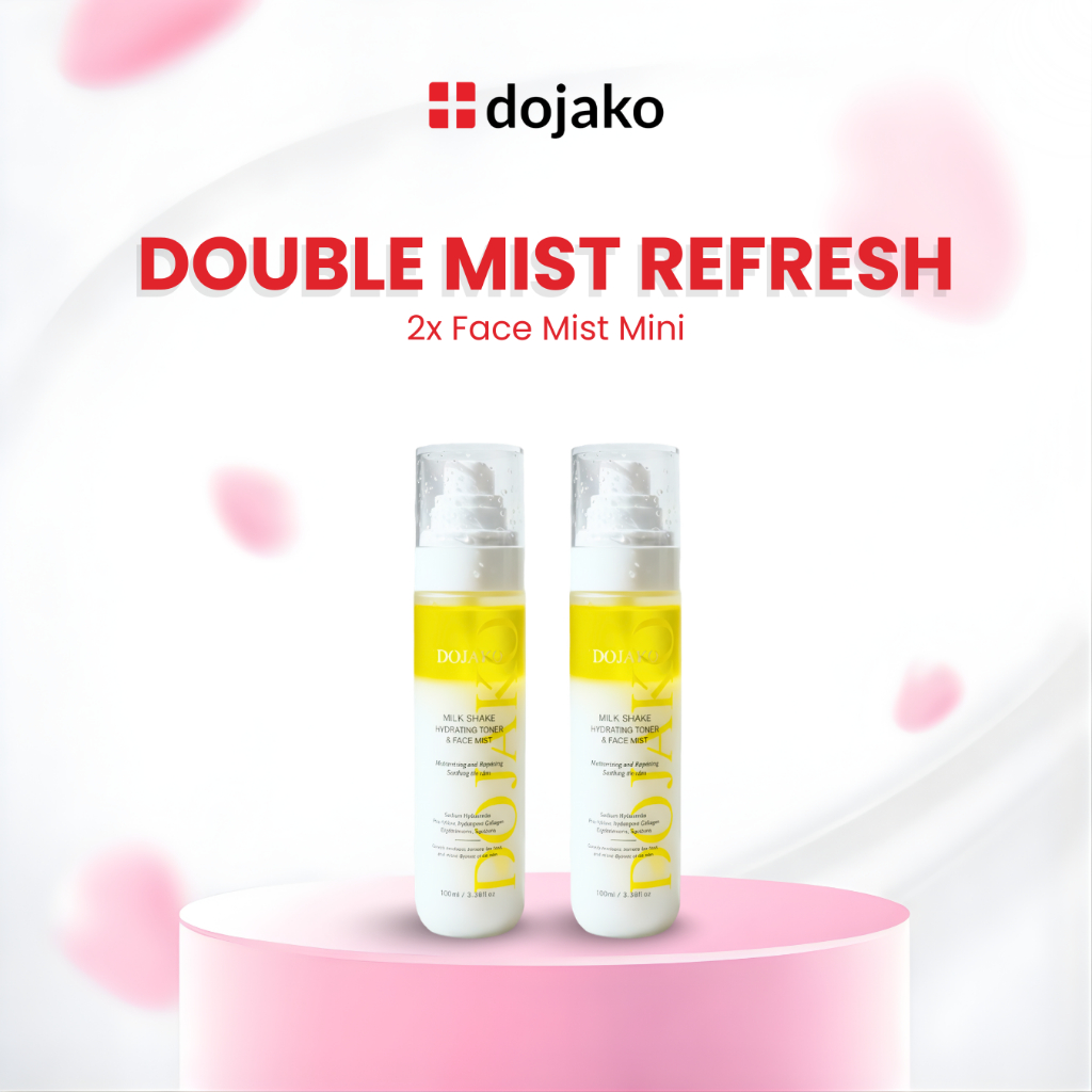 DOJAKO Face Mist 100ml Hydrating Toner Melembapkan Wajah Moist Glow Setting Spray BPOM Bumil Busui B